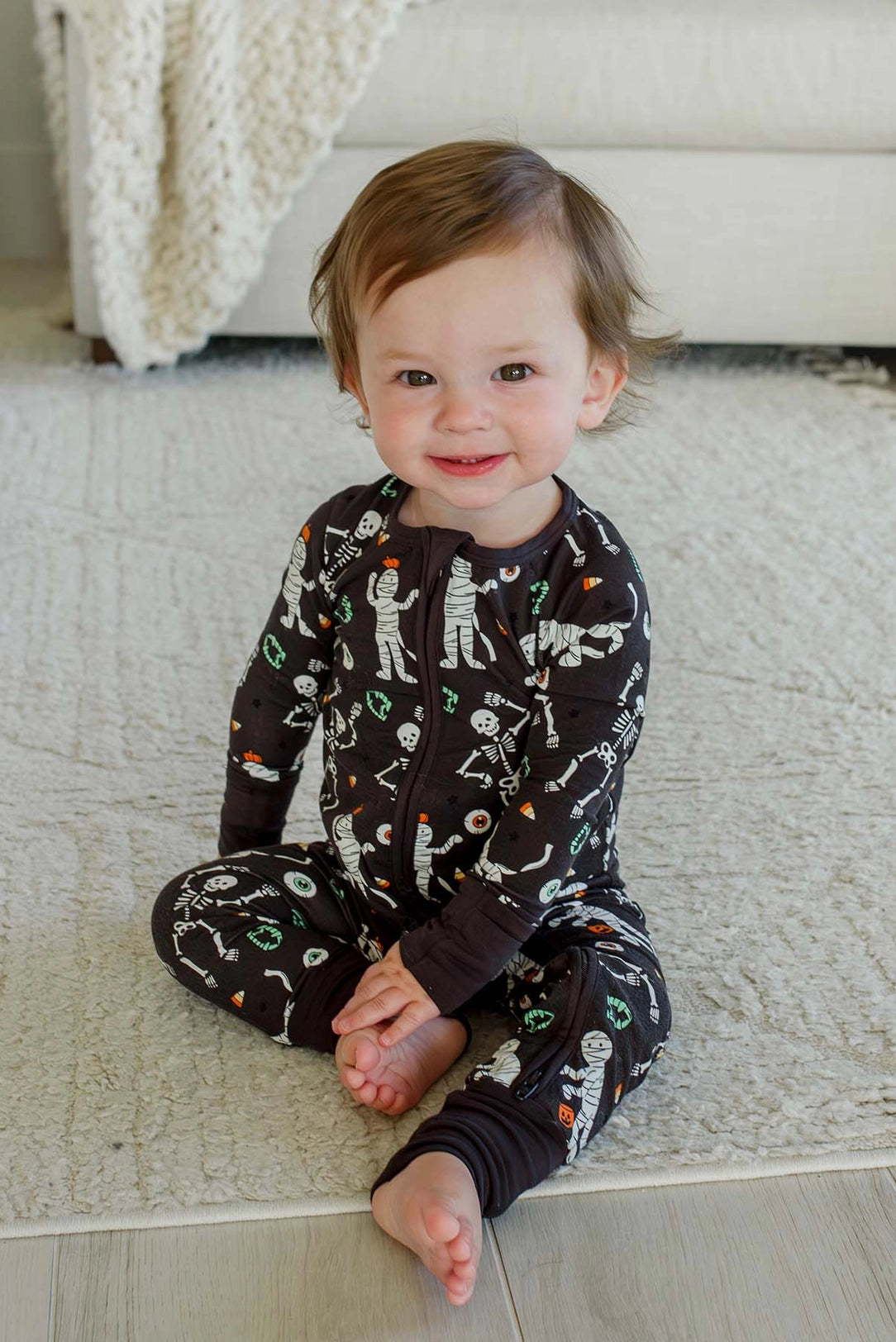 Eye Want Candy Glow Convertible Bamboo Zip Romper