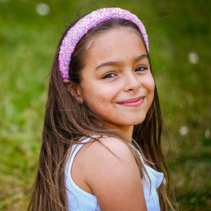 Chunky Sequin Pink Headband