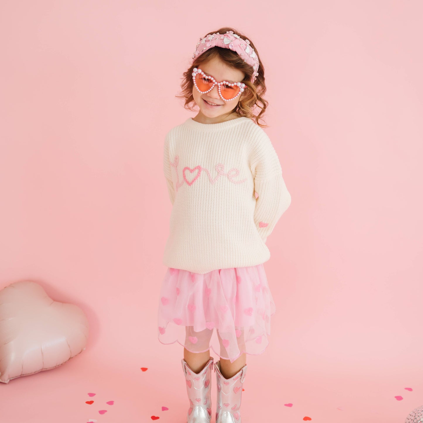 Ditsy Love Knit Sweater