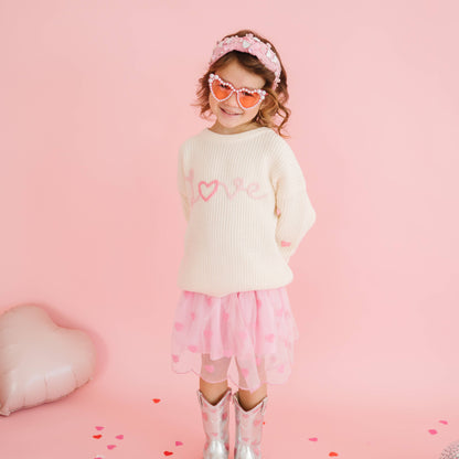Ditsy Love Knit Sweater