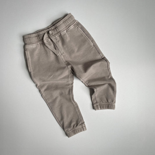 Taupe Acid Wash Joggers