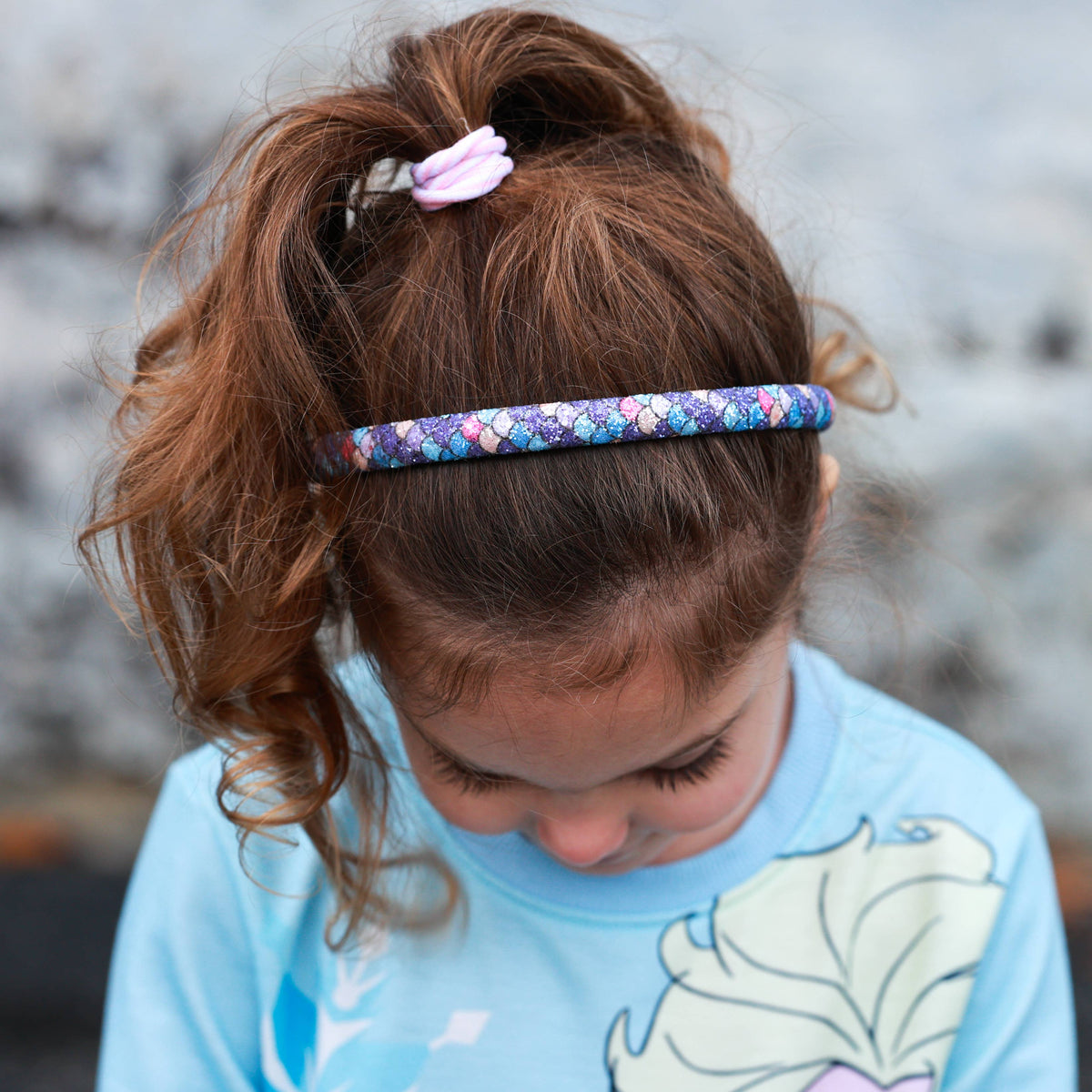 Purple Mermaid Thin Headband