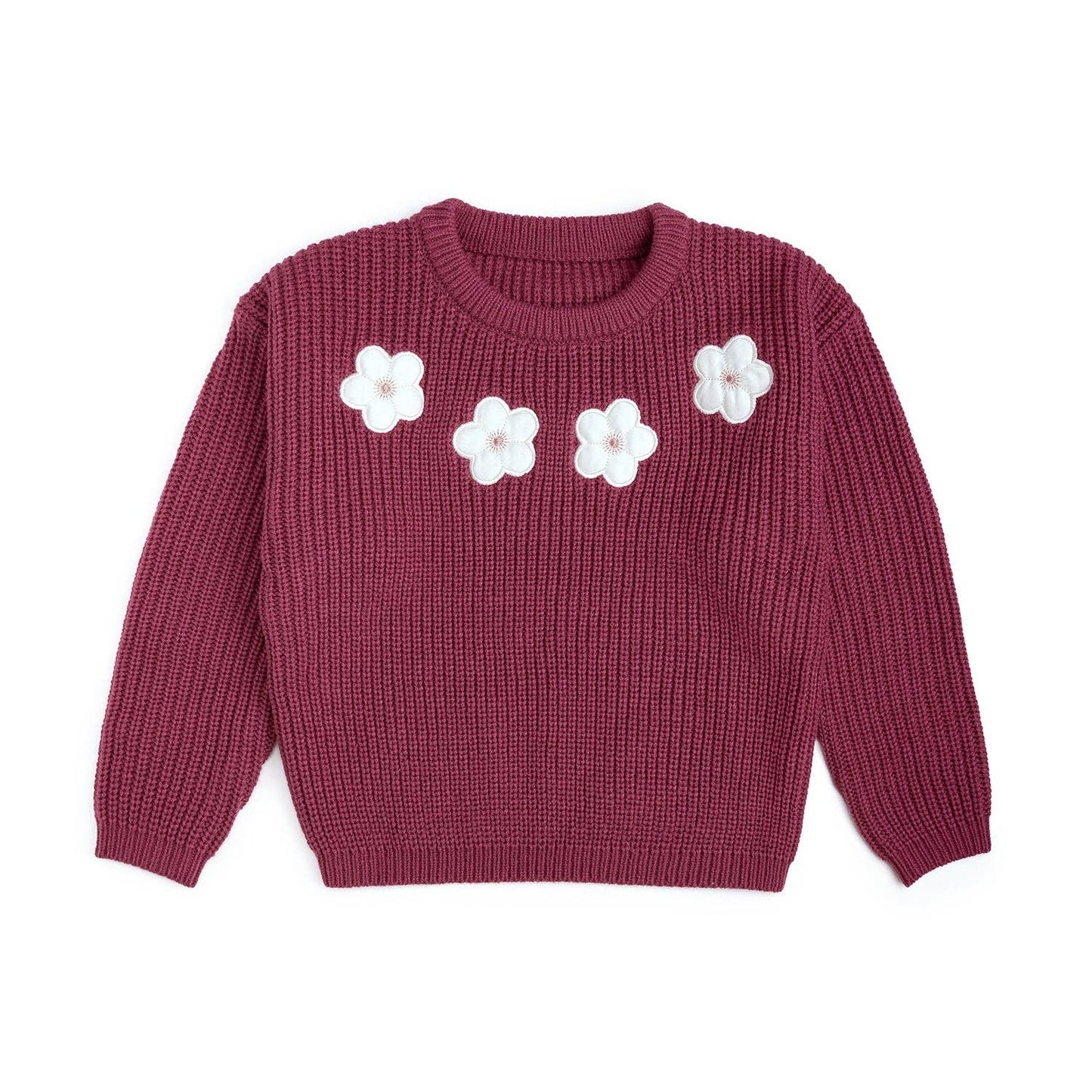 Berry Floral Appliqué Sweater (Infant)