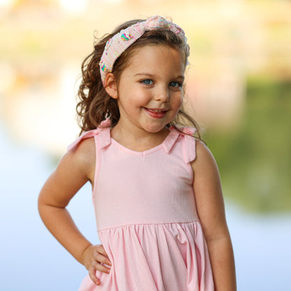 Unicorn Tweed Knot Charms Headband