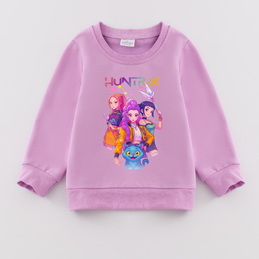 K-Pop Demon Hunters HUNTR/X Lilac Sweatshirt