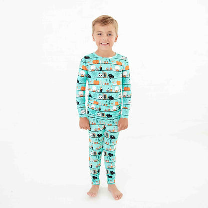 A Drop Of Magic Pajama Set in Teal
