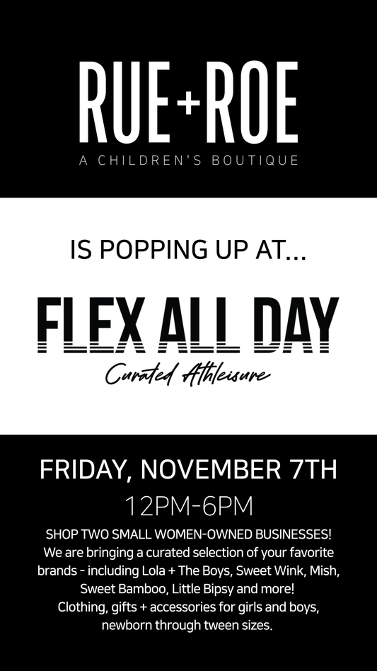 RUE + ROE pop-up at FLEX ALL DAY!