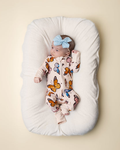 Butterflies Bamboo Zip Romper