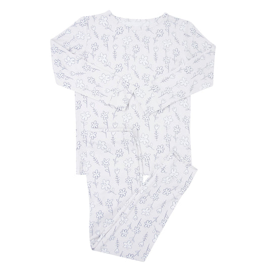 Grey Doodle Bamboo Pajama Set