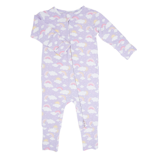 Rainbow Clouds Bamboo Convertible Romper