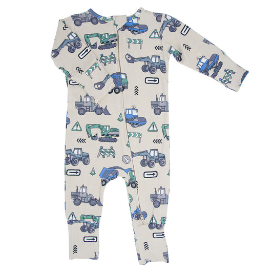 Construction Site Bamboo Convertible Romper