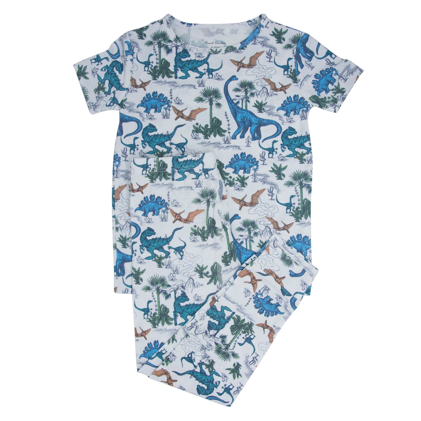 Dinoland S/S Bamboo Pajama Set