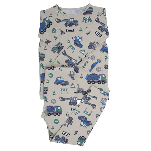 Construction Site Bamboo Pajama Set