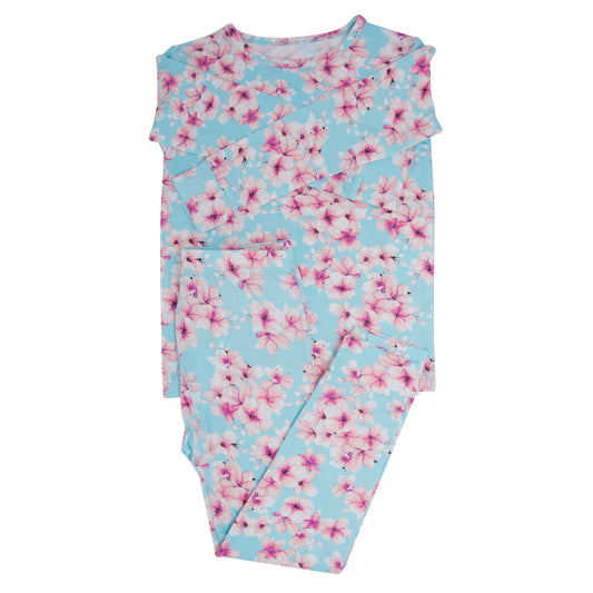 Cherry Blossoms Bamboo Pajama Set