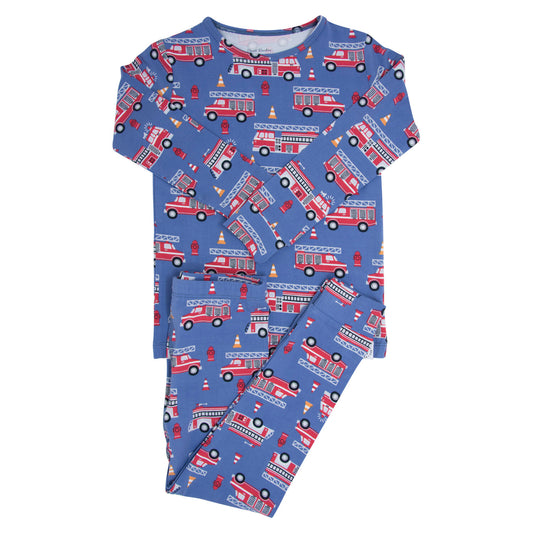 Cameron Firetruck Bamboo Pajama Set