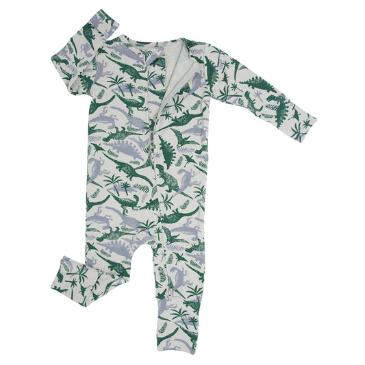 Benny Boy Dino Bamboo Convertible Romper