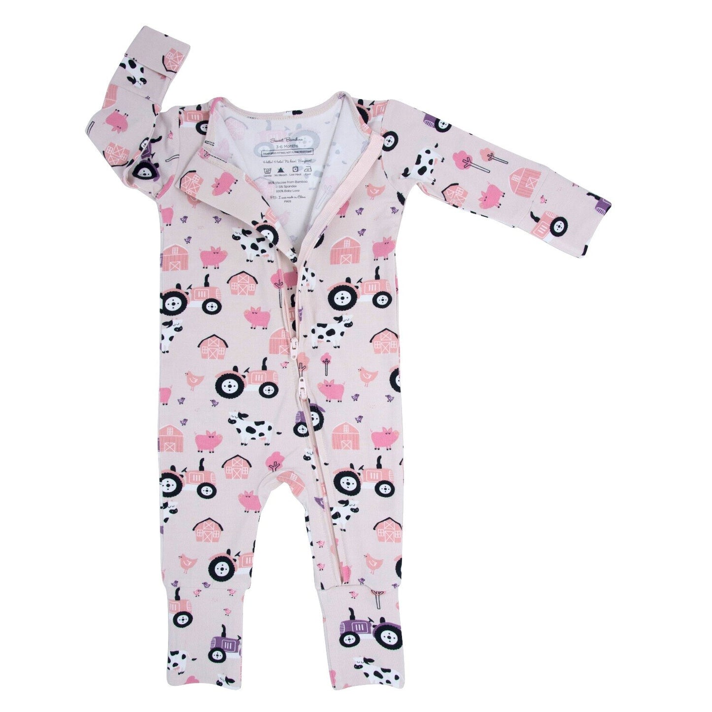 Dolly Farm Fun Bamboo Convertible Romper