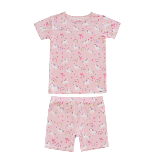 Unicorn S/S Bamboo Pajama Set