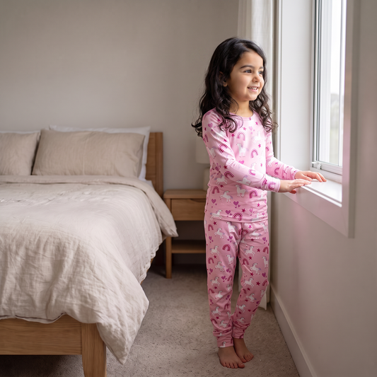 Rainbows + Unicorns Bamboo Pajama Set