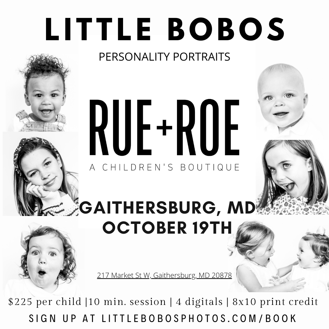 SOLD OUT! Little Bobos Personality Portraits at RUE + ROE