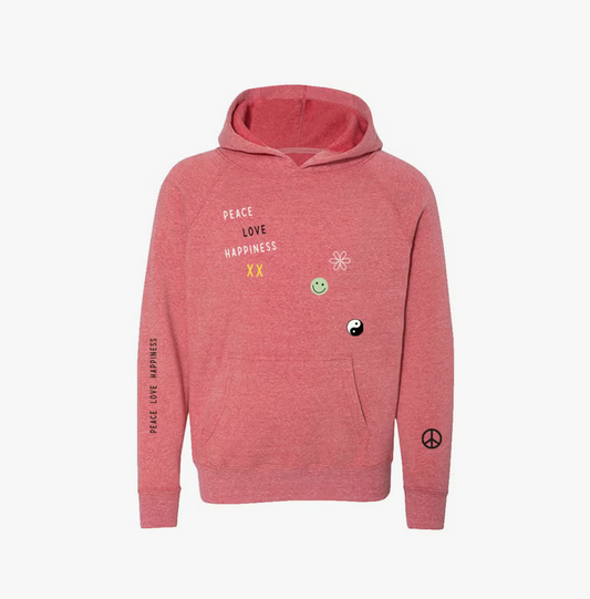 Peace Love Happiness Hoodie