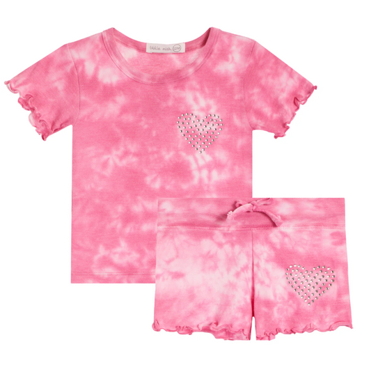 Pink Tie Dye Set