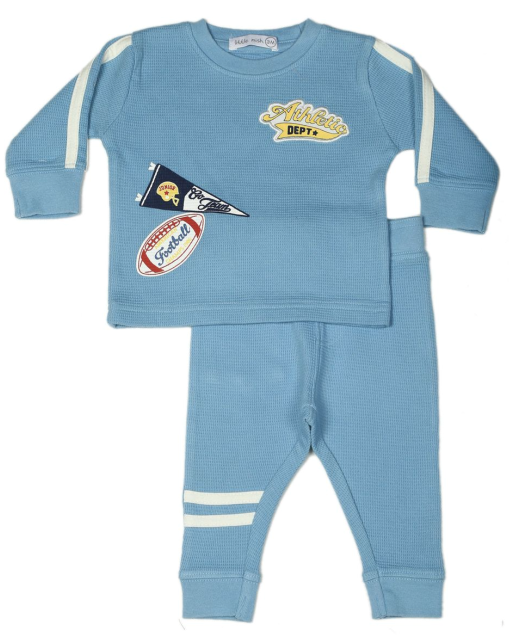 Blue Varsity Football Thermal Set
