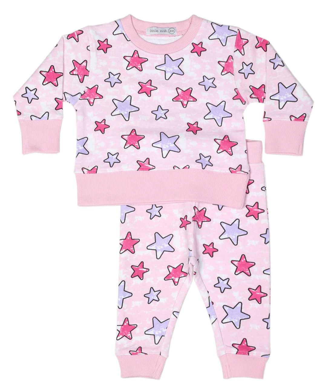 Pink Tie Dye Stars Set