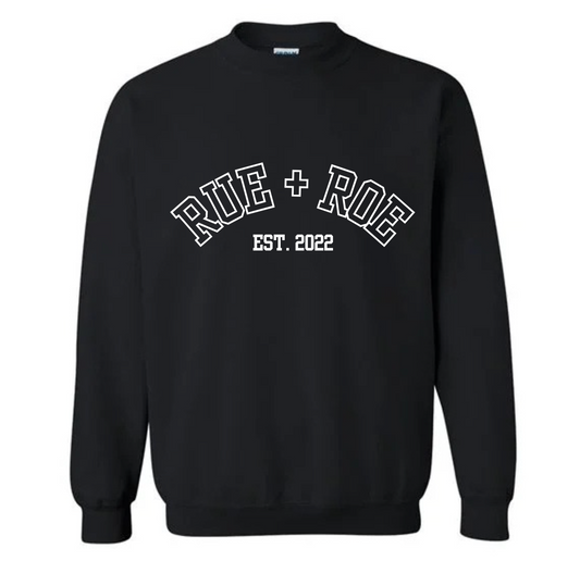 RUE + ROE Logo Embroidered Sweatshirt (Adult)