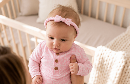 Pink Lace Bamboo Knotted Bow