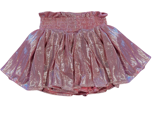 Mauve Pink Plisse Skort