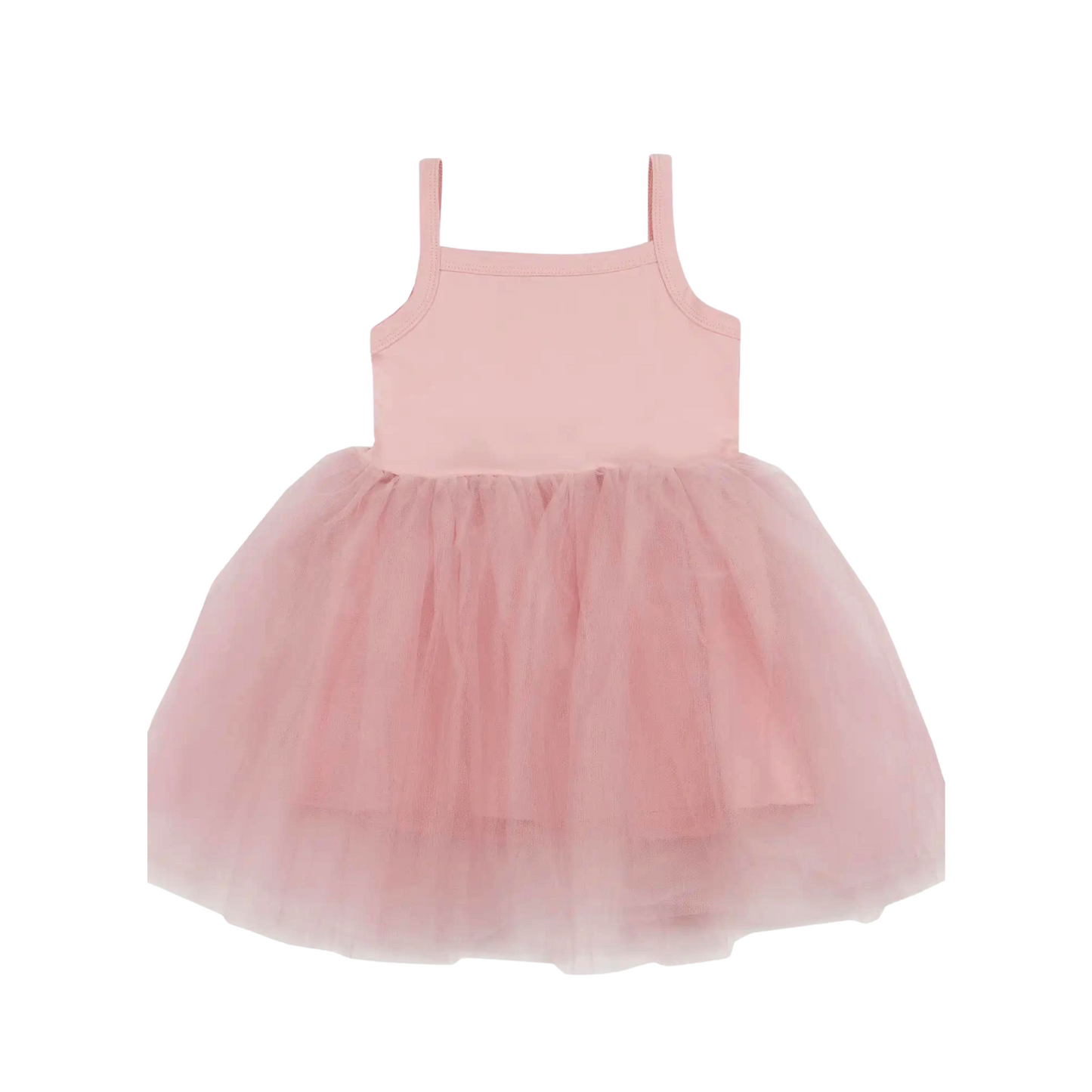 Dusty Rose Tutu Dress - Embroidery Available!