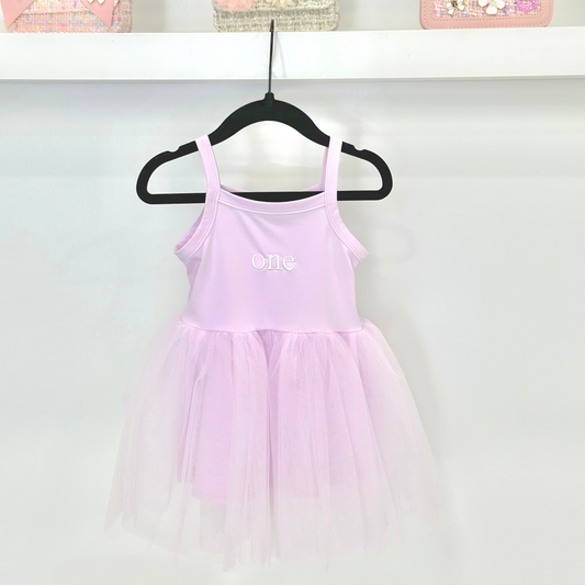 Lilac Tutu Dress - Embroidery Available!