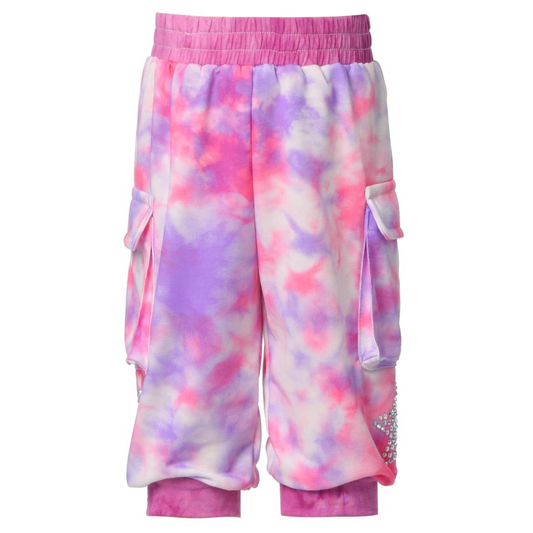 Make a funky fashion statement with these one-of-a-kind Hannah Banana Pink Tie Dye Cargo Joggers. Vibrant and eye-catching, these joggers are sure to shake up your style routine! Cool and comfy, you won't be able to resist the urge to show them off. Get ready to wow them!