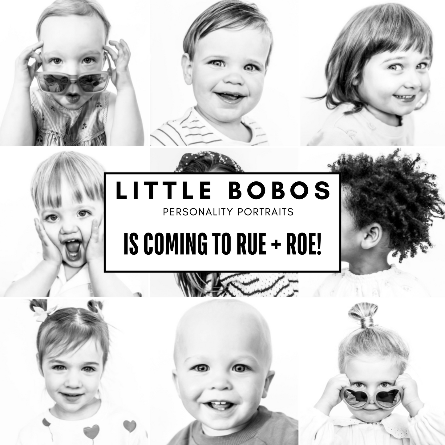 Little Bobos Personality Portraits at RUE + ROE February 2025