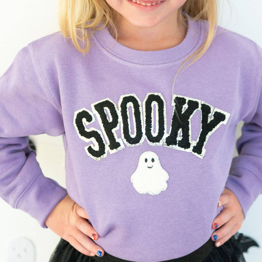 Spooky Ghost Patch Sweatshirt