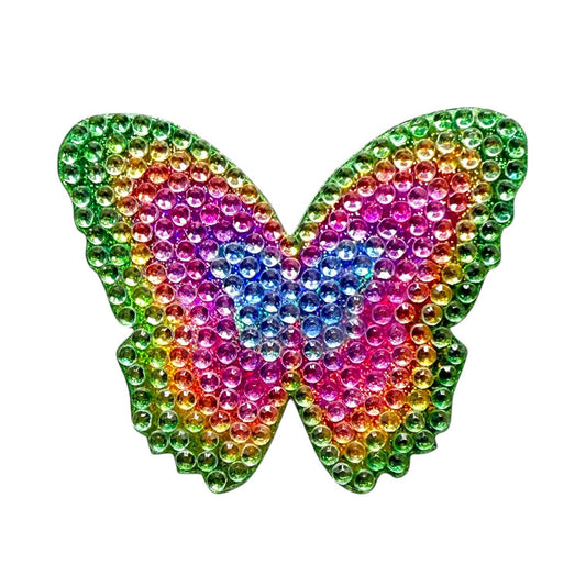 Pastel Butterfly Rhinestone Sticker