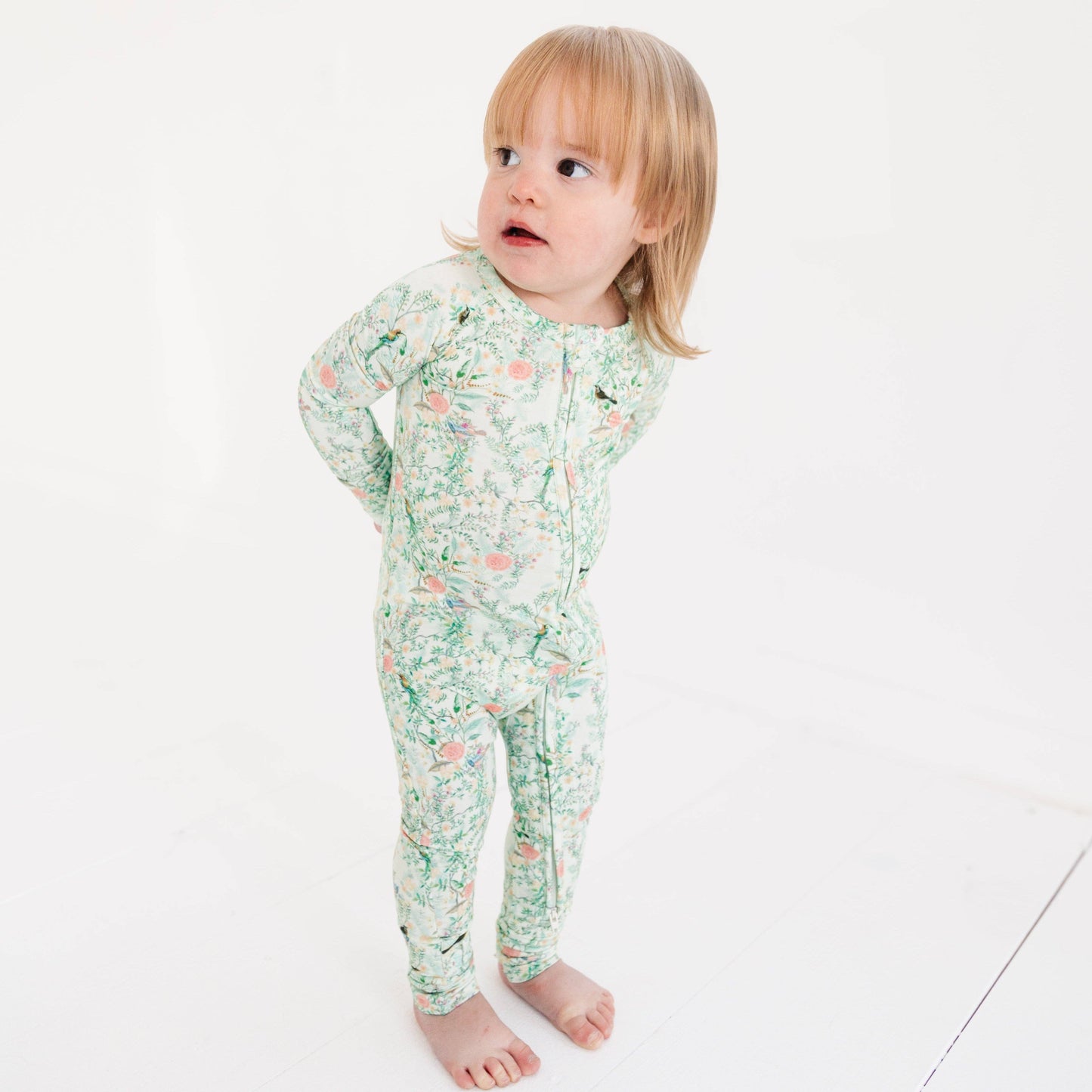Sage Blossom Bamboo Onesie