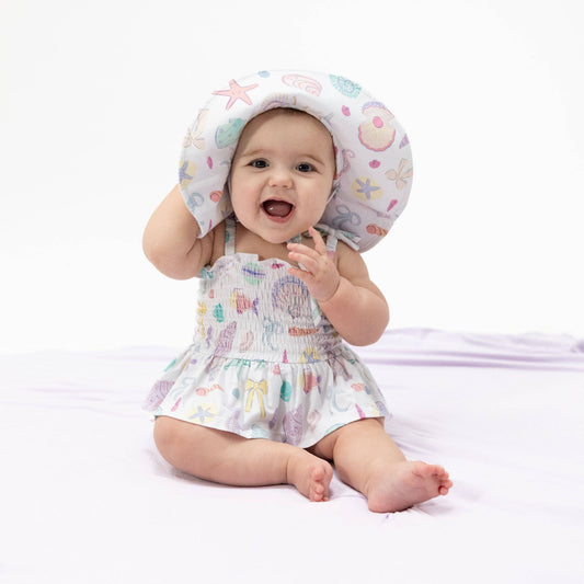 Beach Days Smocked Bubble with Skirt