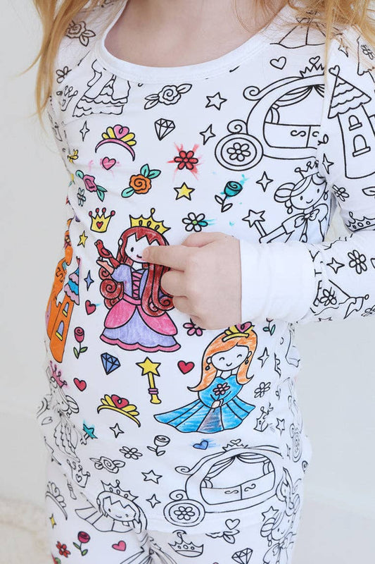 Far Far Away Colorable Bamboo Pajama Set