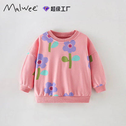 Purple Poppy Peachy Sweatshirt