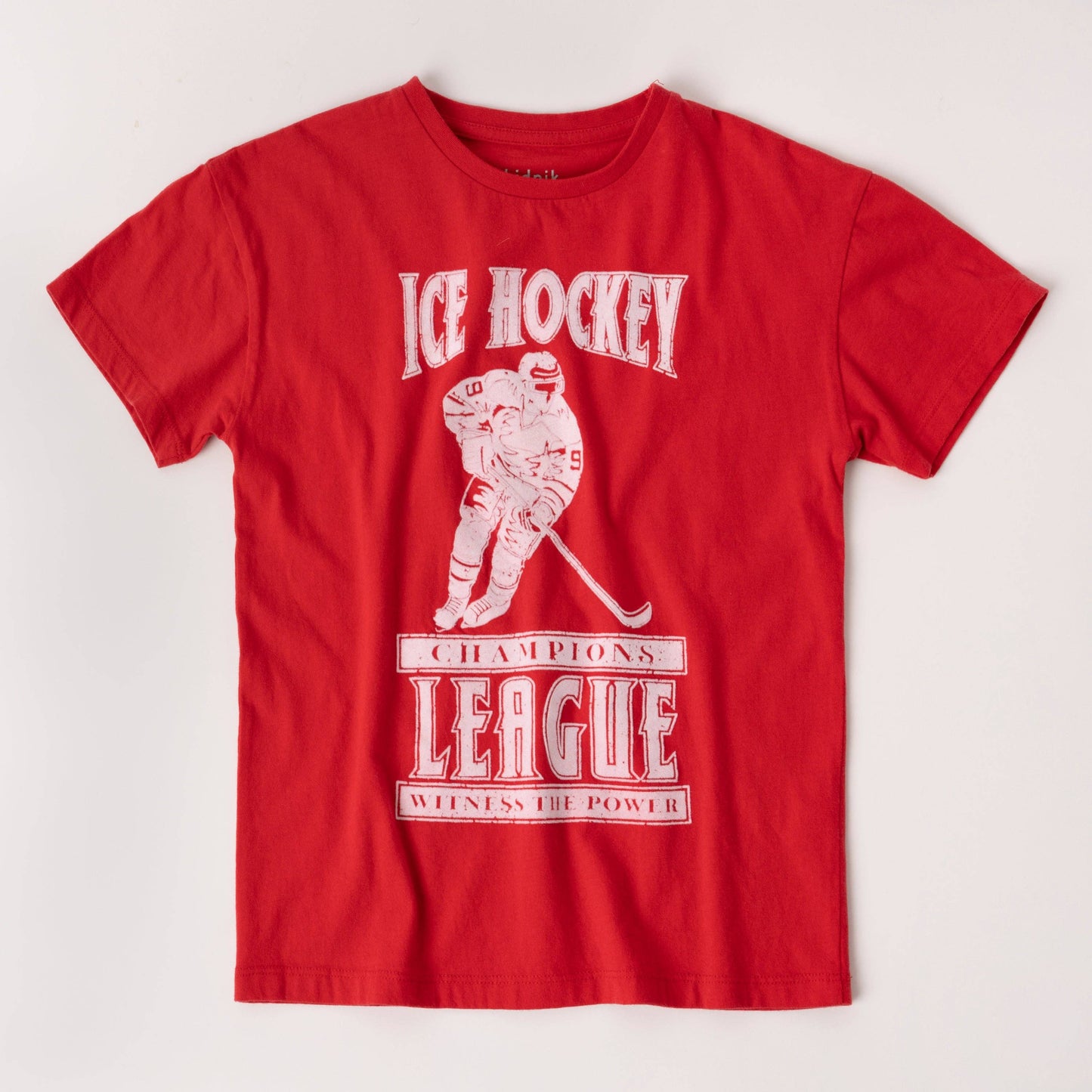 Hockey League Oversized Red Tee