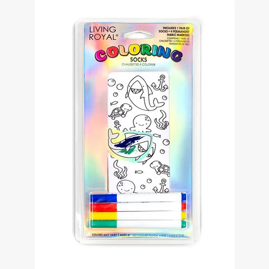 Under The Sea Coloring Socks