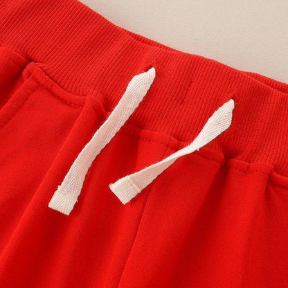 Red Cotton Sweatpant