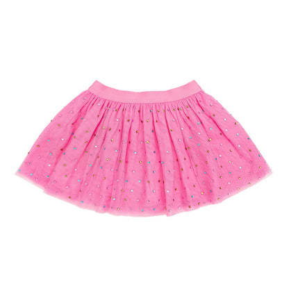 Raspberry Rhinestone Tutu Skirt
