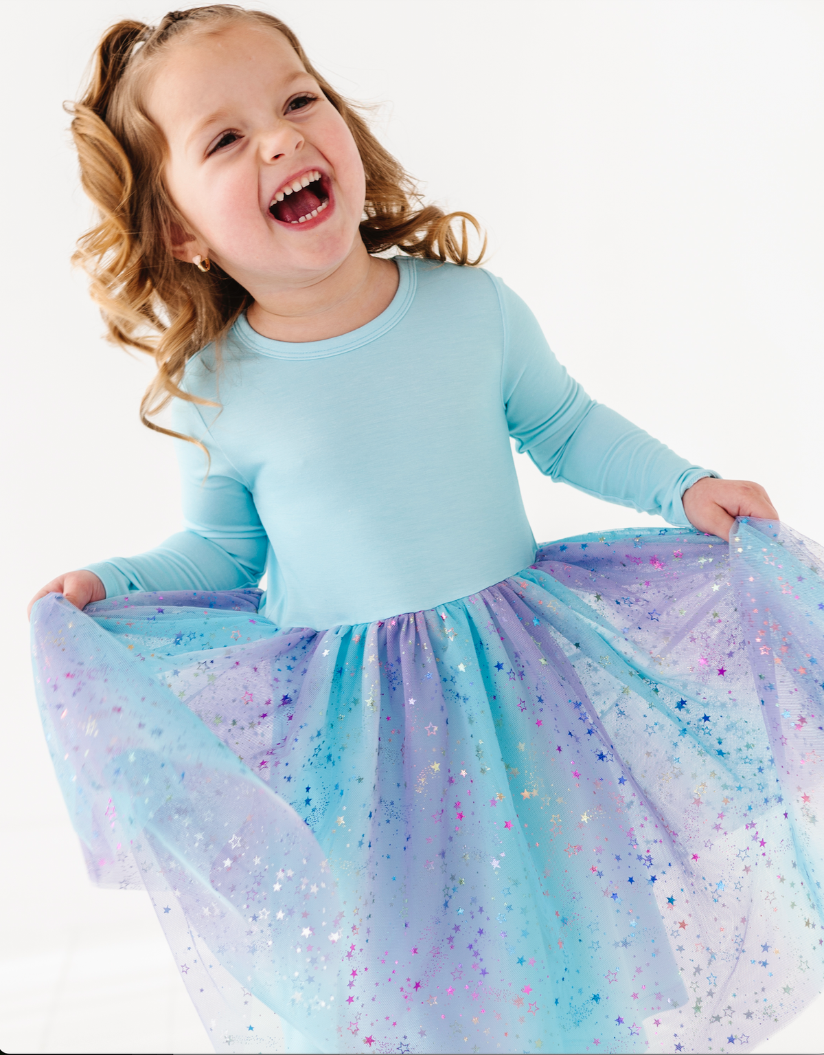Blue Magic Bamboo + Tulle Tutu Dress