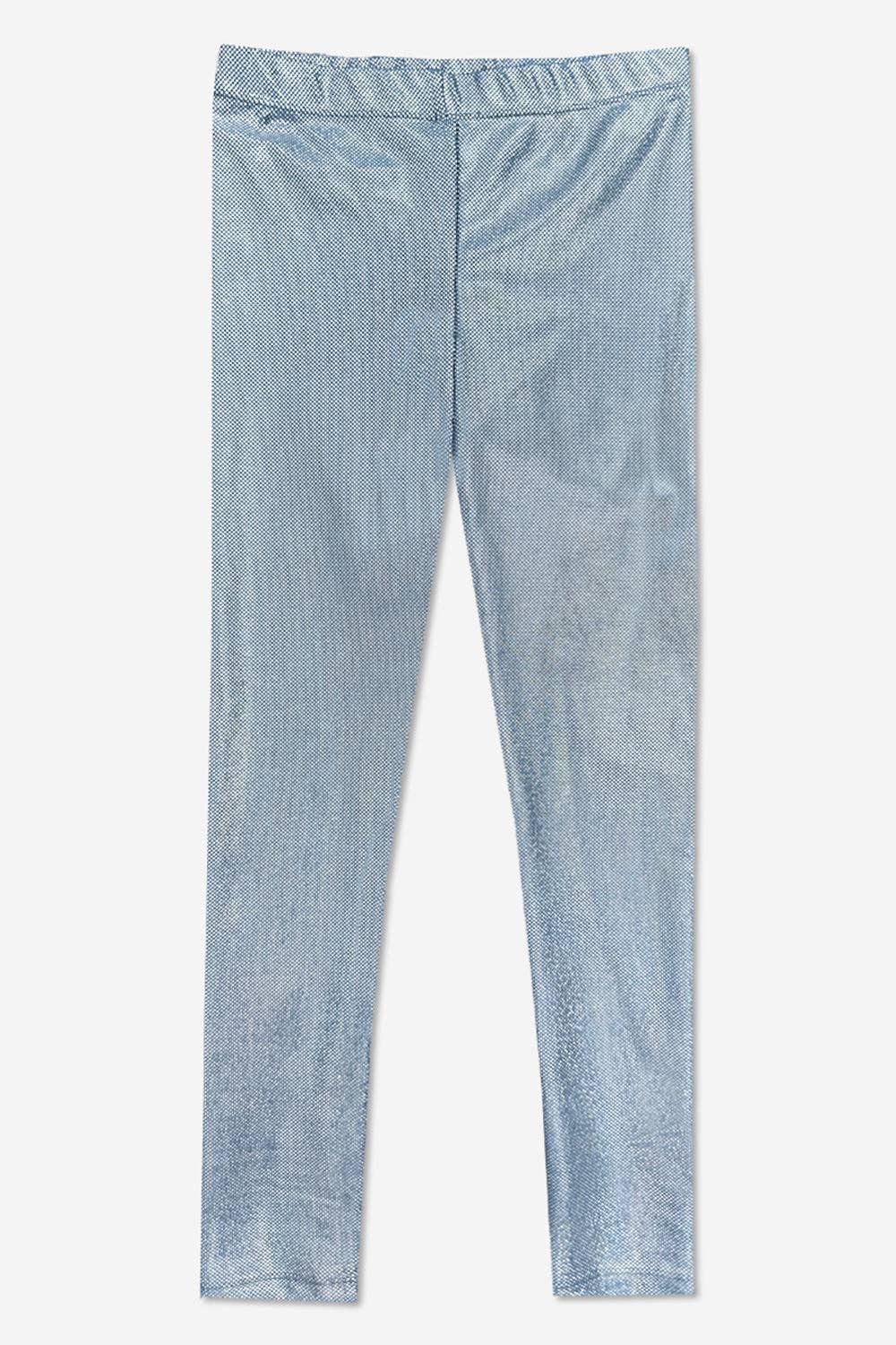High Shine Long Legging in Charcoal Graffiti Elements