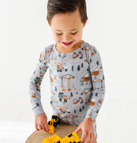Woodland Construction Bamboo Pajama Set