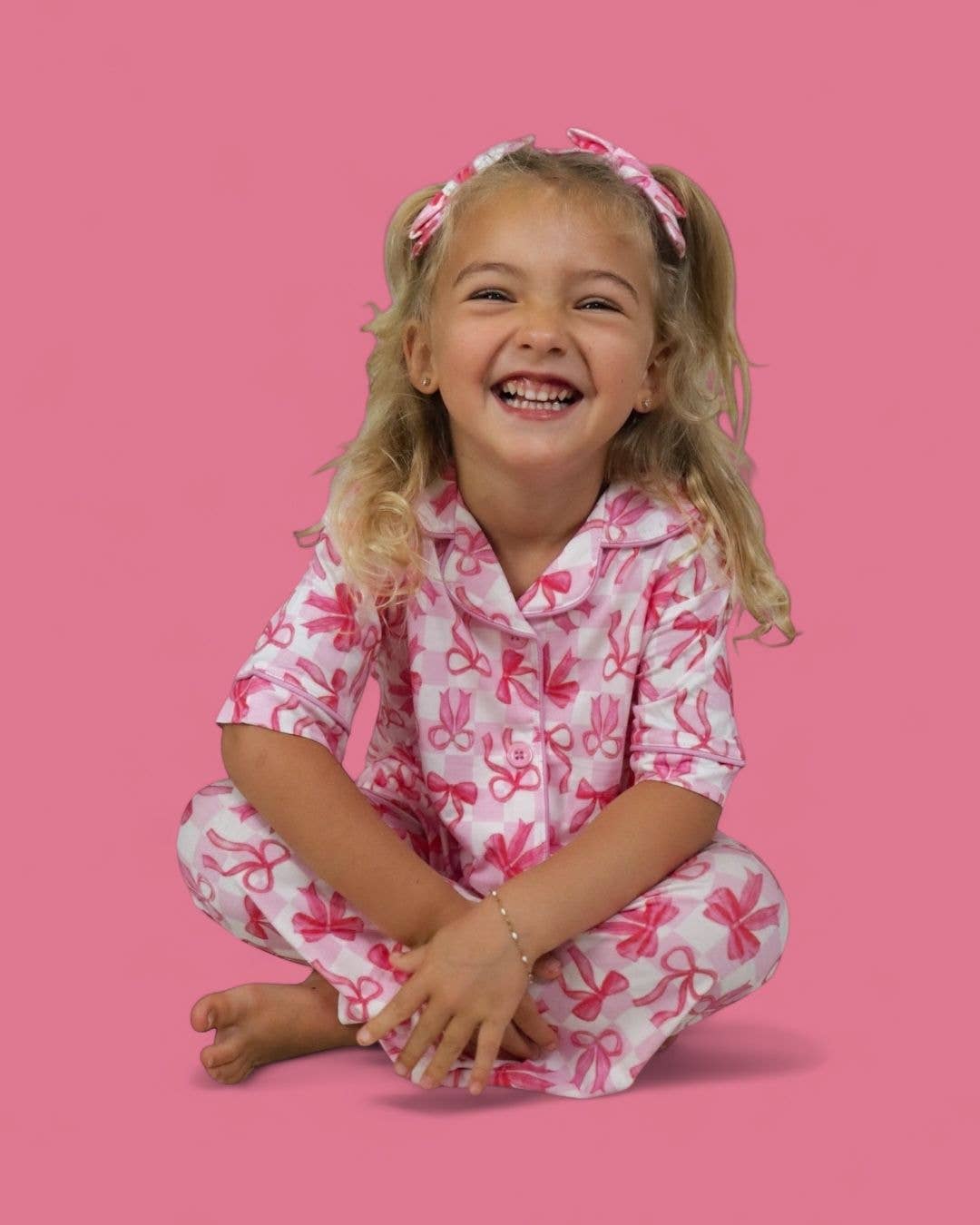 Bow Checkered Charm Dream Flare Set