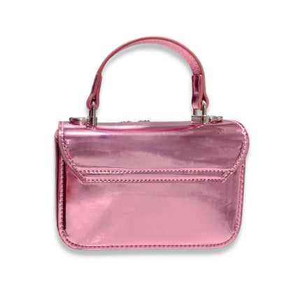 Crystal Decor Pink Patent Purse